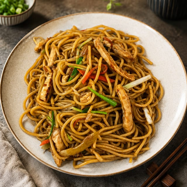 L1. Chicken lo mein.