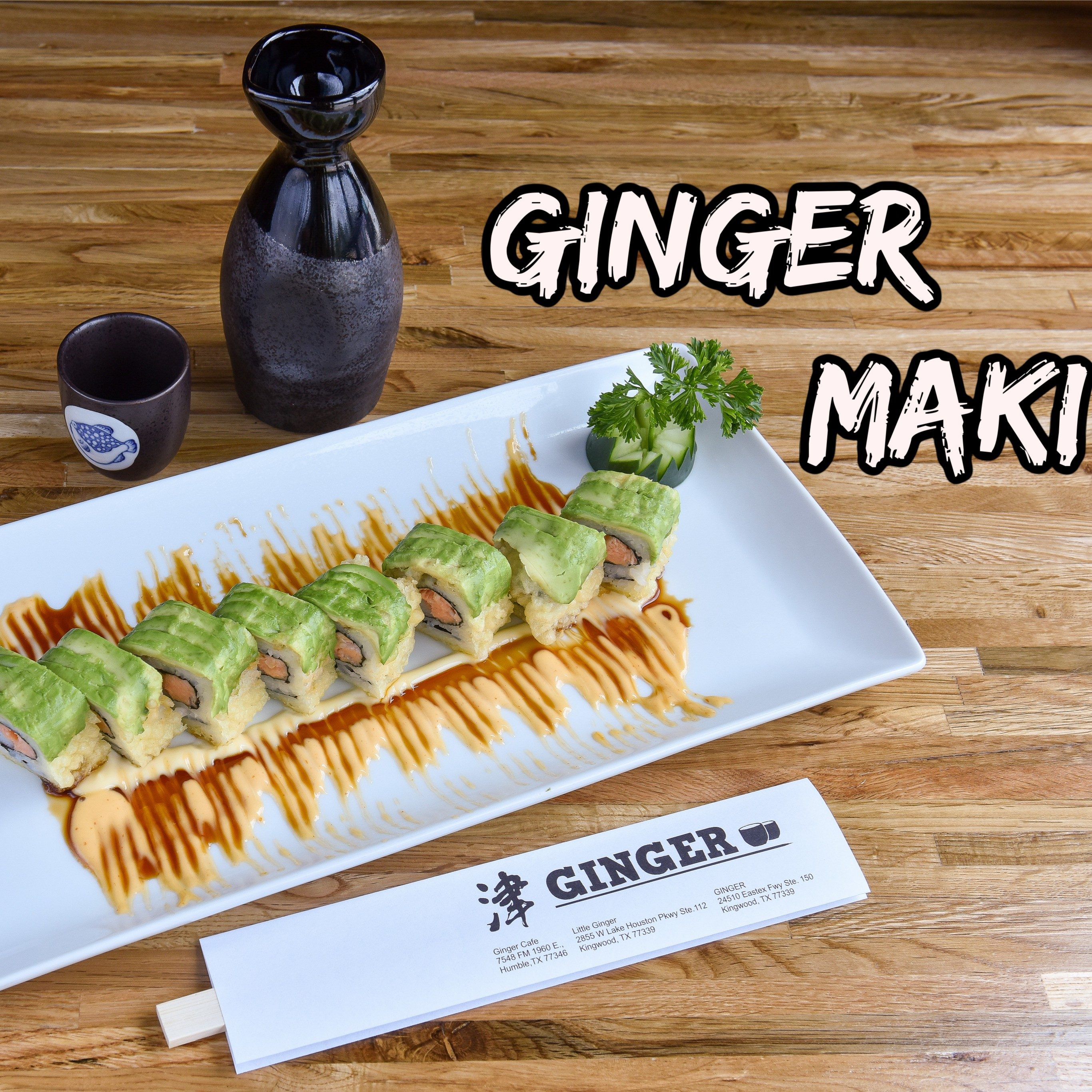 R10. Ginger maki roll.