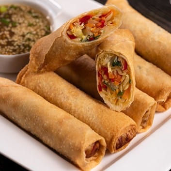 A1. Veggie egg roll.