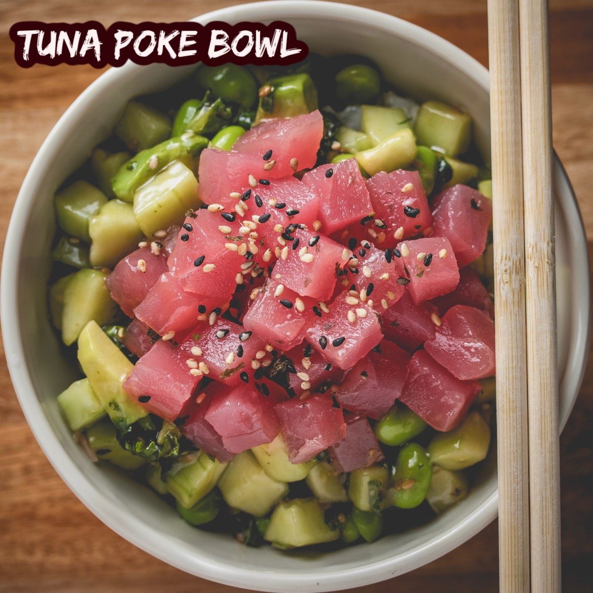 P2. Ahi tuna poke bowl.