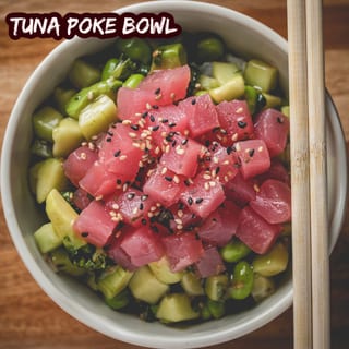 P2. Ahi tuna poke bowl