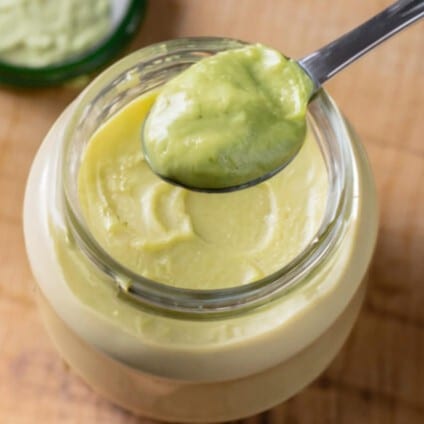 Wasabi mayo sauce.