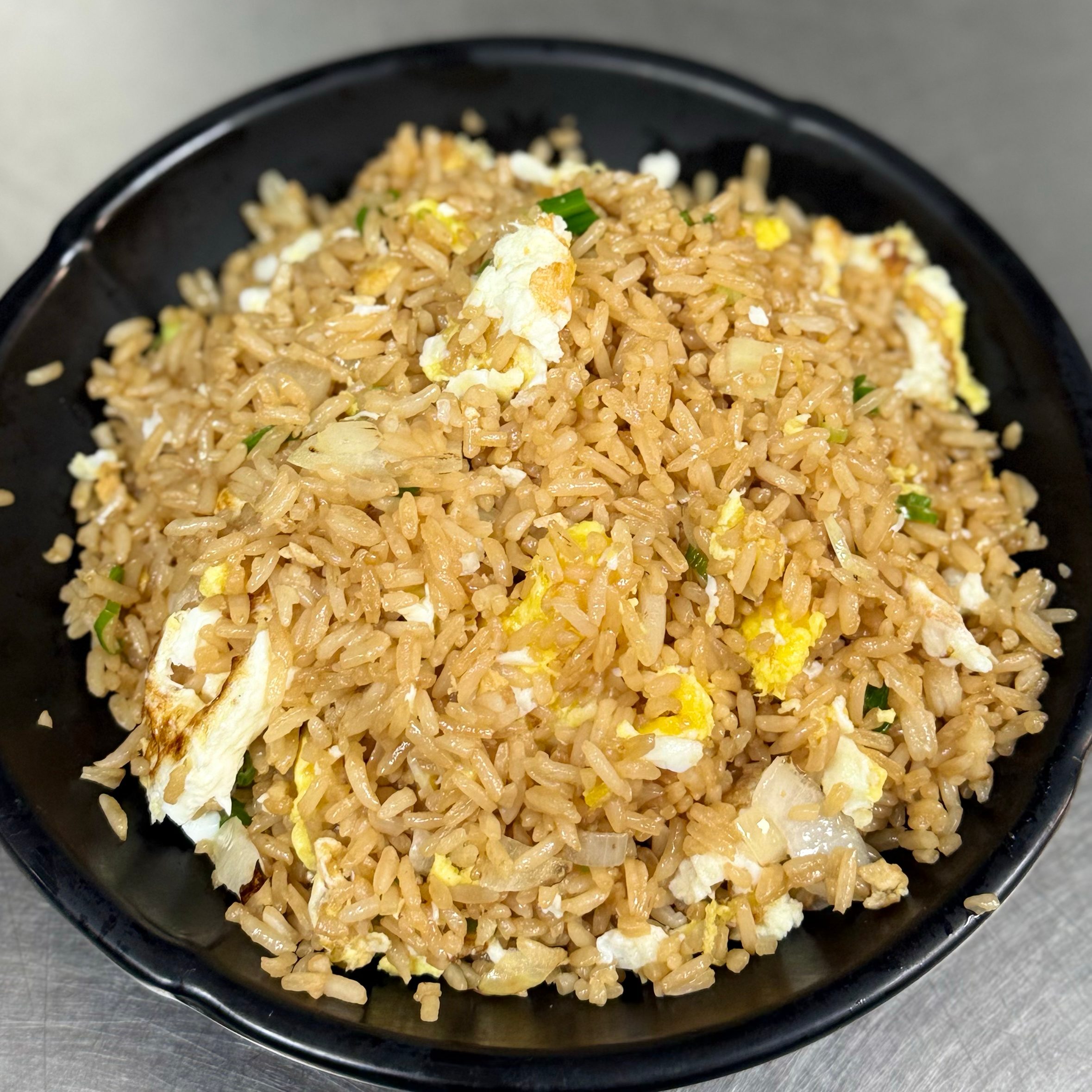 Egg fried rice.