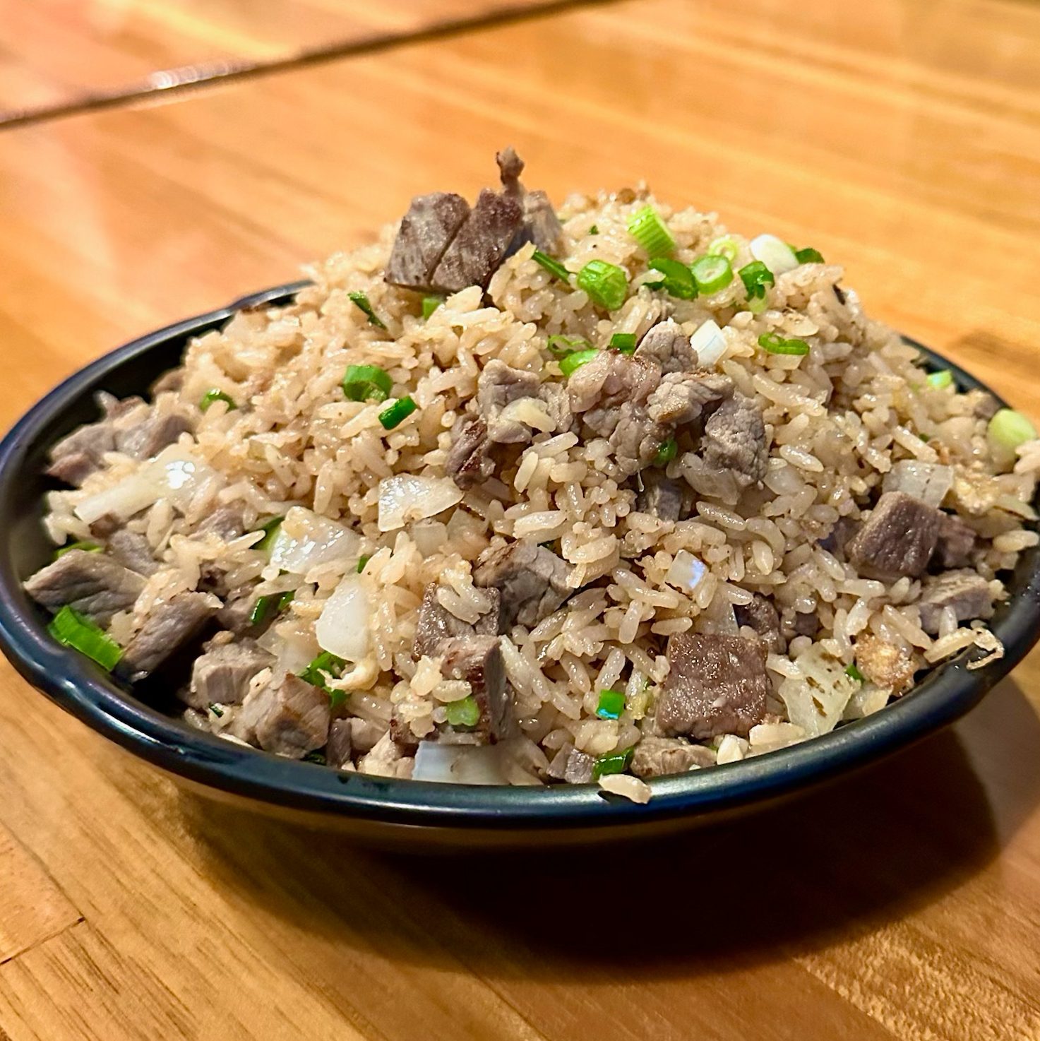 F1. Beef fried rice.